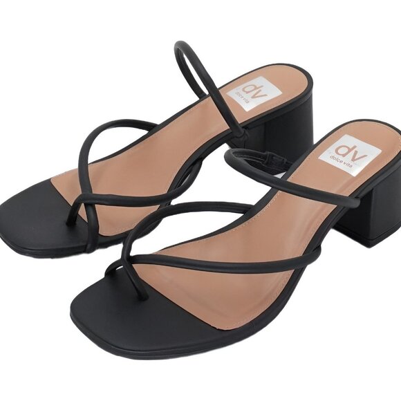 DV Dolce Vita Lumena Strappy Slide Black US 9 - Picture 2 of 6